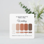 Fall Wedding Color Palette 2026 Card 招待状 (スタンド正面)
