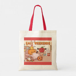 Fall Weekend Tote Bag – Cozy Seasonal Shopper トートバッグ