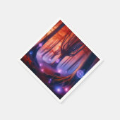 Fall Whimsigoth Enchanted Dusk Forest Découpage スタンダードカクテルナプキン (角)