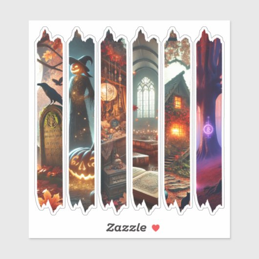 Fall Whimsigoth Magical Mystery Washi Tape Planner シール (シート)