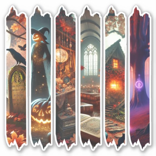 Fall Whimsigoth Magical Mystery Washi Tape Planner シール (正面)