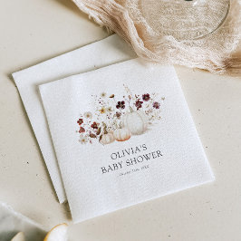 Fall Wildflower Baby Shower スタンダードカクテルナプキン