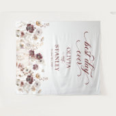 Fall Wildflower Best Day Ever Wedding タペストリー (正面(横))