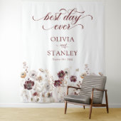 Fall Wildflower Best Day Ever Wedding タペストリー (インサイチュ)