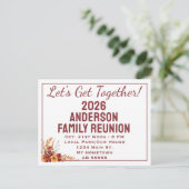 Fall Wildflower Get Together Reunion Postcard シーズンポストカード (スタンド正面)