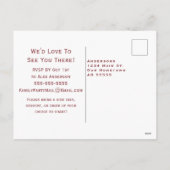 Fall Wildflower Get Together Reunion Postcard シーズンポストカード (裏面)