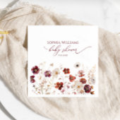 Fall Wildflowers Baby Shower Napkins スタンダードカクテルナプキン