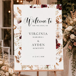Fall Wildflowers Floral Wedding