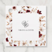 Fall Wildflowers Floral Wedding  フェイバータグ (正面)