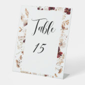 Fall Wildflowers Floral Wedding  台座サイン (正面)