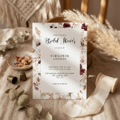 Fall Wildflowers Floral Wedding 招待状