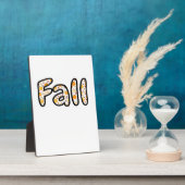 Fall with Pumpkin Background Autumn Season Printab フォトプラーク (側面)