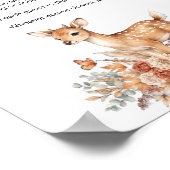 Fall Woodland Deer お腹の大きさ当てゲーム サイン (角)