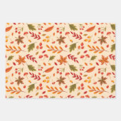 Fall wrapping paper  ラッピングペーパーシート (正面)