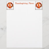 Fall Wreath Thanksgiving Menu (正面)