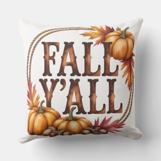 Fall you all unique autumn クッション (裏面)