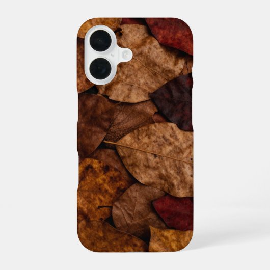 Fallen Leaves Fall Aesthetic Phone Case iPhone 16ケース (裏面)