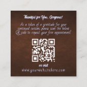 Fallin' for Fall Gorgeous Girl Gratitude Enc. Card スクエア名刺 (裏面)