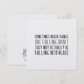 FALLING 5.25 x 5.25カード 招待状 (正面/裏面)