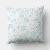 Falling Blue Snowflakes  クッション (裏面)