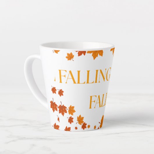 Falling for Fall カフェラテマグ (左アングル)