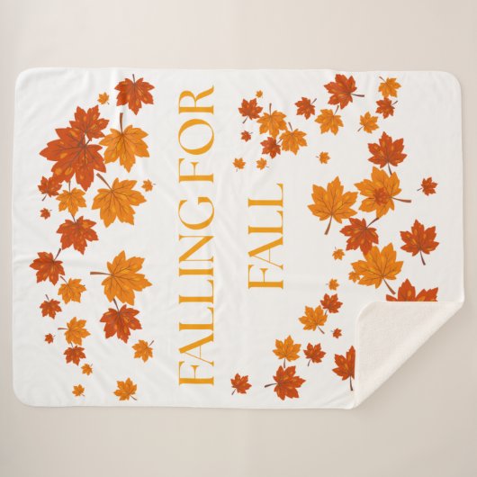 Falling for Fall シェルパブランケット (正面(横))