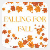 Falling for Fall スクエアシール (正面)