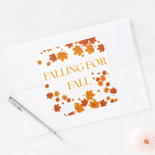 Falling for Fall スクエアシール (封筒)