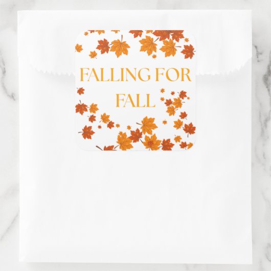 Falling for Fall スクエアシール (バッグ)