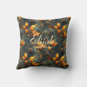 Falling for You Pinecones & 離れ | 秋のコージー クッション (裏面)