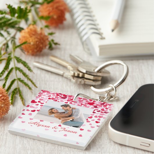 Falling Hearts Love キーホルダー (正面右)