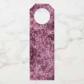 Falling Hearts - Pink ボトルネックタグ (正面)