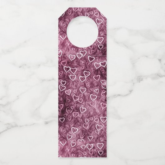 Falling Hearts - Pink ボトルネックタグ (正面)