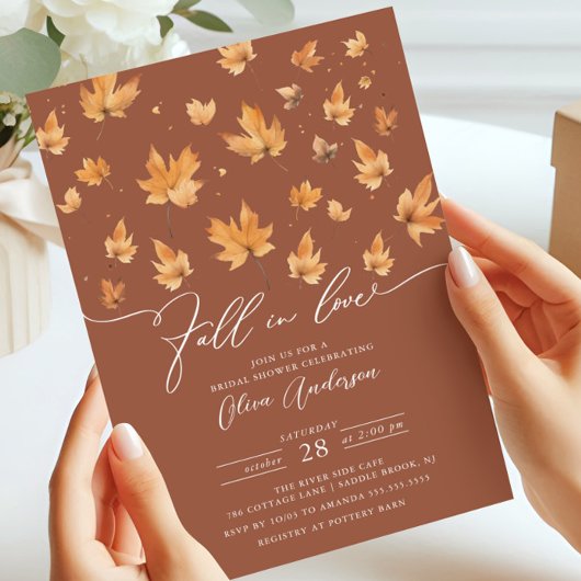 Falling in Love Bridal Shower Invitation 招待状