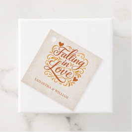 Falling in Love Modern Autumn Wedding  フェイバータグ