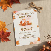 "Falling in Love with Baby" Baby shower invitation 招待状