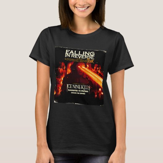 Falling In Reverse ウォッチ・ザ・ワールド・バーン Tシャツ (正面)