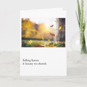 Falling Leaves a Beauty We Cherish カード (正面)
