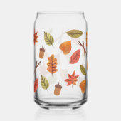 Falling Leaves Cozy Autumn Coffee Mug ガラス缶 (正面)