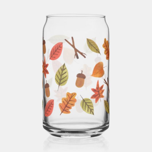 Falling Leaves Cozy Autumn Coffee Mug ガラス缶 (裏面)