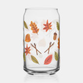 Falling Leaves Cozy Autumn Coffee Mug ガラス缶 (右)