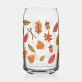 Falling Leaves Cozy Autumn Coffee Mug ガラス缶 (左)