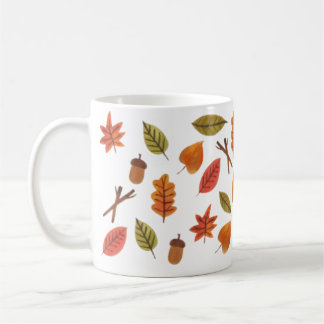Falling Leaves Cozy Autumn Coffee Mug コーヒーマグカップ