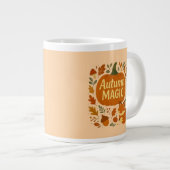 Falling Leaves Cozy Autumn Coffee Mug ジャンボコーヒーマグカップ (正面右)