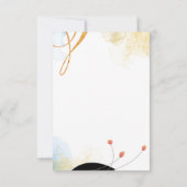 Falling Melody Poetic Watercolor Details Card 出欠カード (裏面)