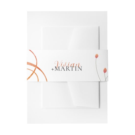 Falling Melody Poetic Wedding 招待状ベリーバンド (正面例)