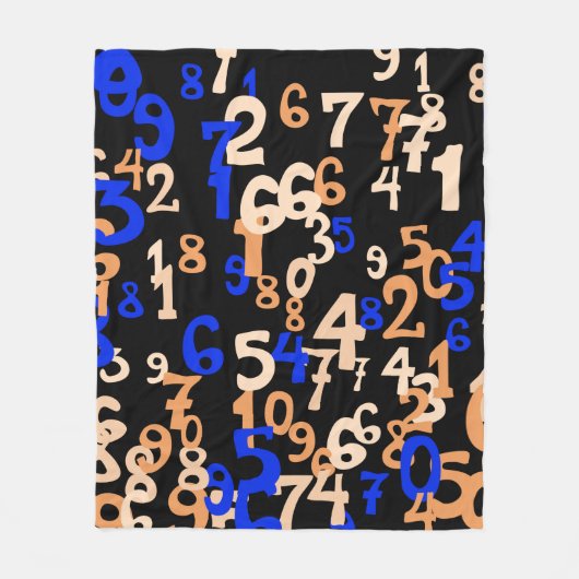 Falling numbers abstract background. Abstract back フリースブランケット (正面)