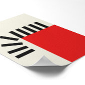 Falling Pixels of Freedom抽象芸術ポスター ポスター (角)