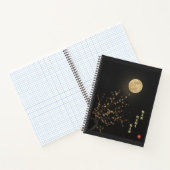 Falling Sakura by Ryokan Kanji Notebook ノートブック (内部)