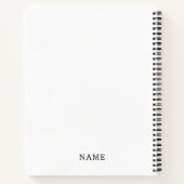 Falling Sakura by Ryokan Kanji Notebook ノートブック (裏面)